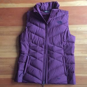 Raspberry North Face Vest